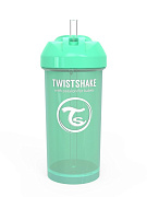 Поильник с трубочкой Twistshake Straw Cup 360 мл пастельный зеленый 12 мес+