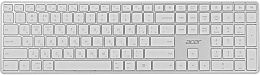 Клавиатура Acer OKR301 white/silver беспроводная