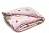 Одеяло 155*195 2 kg с молнией 0110 розовый+упаковка