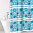 Штора для ванной 180*200 ПВХ Cementine синий/20