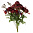 Цветок декоративный Роза 45 см бордовый/800