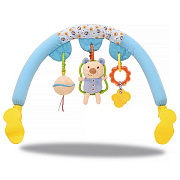 Дуга на коляску Biba toys Малышки мишки 77.5*46*35 см голубой розовый/12