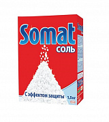 SOMAT Соль для посудомоечных машин 1.5 кг с эффектом защиты