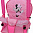 Качели Polini kids Disney baby Минни Маус с вышивкой розовый