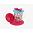 Кружка с крышкой ситечком для заварки на подставке Розовый нектар 341 мл/6