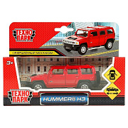 Машина инерционная Технопарк Hummer H3 12 см красный