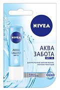 NIVEA Бальзам для губ Lip Care Аква Забота 4.8 г/24