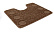 Shahintex Коврик Актив icarpet 50*80 002 кофе с молоком/1