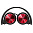 Наушники Pioneer SE-MJ532-R 1.2м Red/Black проводные