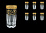 Empire Golden Black Decor Набор стаканов для воды 370 мл 6 шт