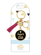 Брелок Power Gerl Буквы Super Star 10.6*4 см