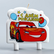 Свеча в торт С Днём Рождения Тачки 8*8 см 4929063