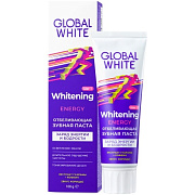 GLOBAL WHITE Зубная паста отбеливающая Энерджи 100 г/12