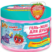 Baffy Гель-желе для душа детский с сюрпризом Ароматная клубника 300 мл