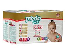Подгузники-трусики Predo Baby №3 4-9 кг 44 шт