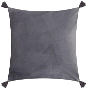 Чехол на подушку с кисточками 45*45 см Этель серый