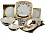 FD Tosca Black Gold Сервиз столовый 6 персон 26 предметов