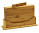 Набор досок разделочных 5 предметов бамбук 4 доски 220*160*8 мм + подставка №5 /4