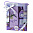 Набор полотенец 50*70 Trio мыло лепестки лаванды вафельный фиолетовый