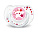 Avent Пустышка силиконовая ночная ортодонтическая силикон 6-18 месяцев розовый SCF176/24