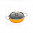 SKK-8 Сотейник 28 см 4,85 л 8,2 см нержавеющая ст/эмаль со стеклянной крышкой orange/1
