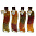 Бутылка декоративная Овощи L6,5 W3,5 H22,5 см 4 вида/6