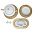 Selina-Marco Polo creme gold Сервиз столовый 6 персон 26 предметов