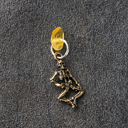 Брелок-талисман Скелет янтарь