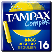 TAMPAX Compak Тампоны женские гигиенические с аппликатором Regular Duo 16 шт