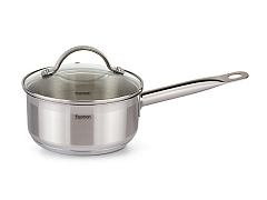 Fissman Luminosa Ковш 16*7.5 см 1.5 л со стеклянной крышкой SS-5330.16/6