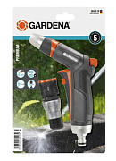 Пистолет-наконечник Gardena Premium для полива + Коннектор Premium с автостопом
