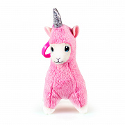 Мягкая игрушка-брелок Beanie Boo's Lana Лама розовый 10 см