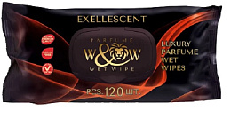 W&W Влажные салфетки 120 шт Exellescent Black/10