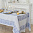 Набор столовый Этель Скатерть 150*250 см салфетки 45*45 см 8 шт синий