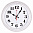 Часы настенные Рубин Классика круг 28.5 см 2950-003 белый-серебряный