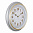 Часы настенные Классика Рубин круг 35 см 3527-139 серебрянная с золотым кольцом