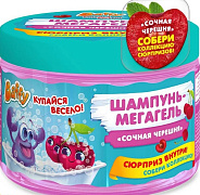 Baffy Шампунь-мегагель детский с сюрпризом Сочная черешня 300 мл