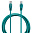Патч-корд Buro UTP 4 пары cat5E CCA molded 2 м RJ-45 (m)-RJ-45 (m) green