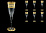 Allegro Golden Light Decor Набор фужеров для шампанского 190 мл 6 шт