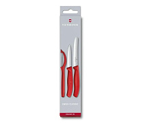 Victorinox Набор ножей 3 предмета Swiss Classic Paring красный/1