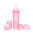 Антиколиковая бутылочка Twistshake для кормления 330 мл пастельный розовый