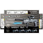 Пистолет K2119-A1с лазером прицелом с глушителем с фонарем