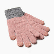 Перчатки для девочки Minaku 22 см розовый