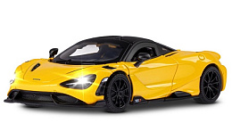 Машина инерционная McLaren 765 LT 1:31 18*13.5*9 см желтый