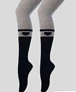 Колготки для девочки Para Socks K1D20 серый меланж
