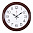 Часы настенные Рубин Классика круг 35 см 3527-121Br коричневый