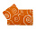 Maison Комплект ковриков для ванной 2 предмета 60*100 см и 50*60 см оранжевый/6