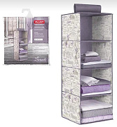 Lavande Кофр подвесной для хранения 4 секции 30*30*84 см/1