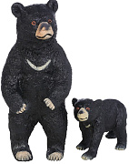 Набор фигурок Мир диких животных Семья гималайских медведей 2 предмета