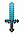 Алмазный меч Майнкрафт Свет 60 см SBNX01